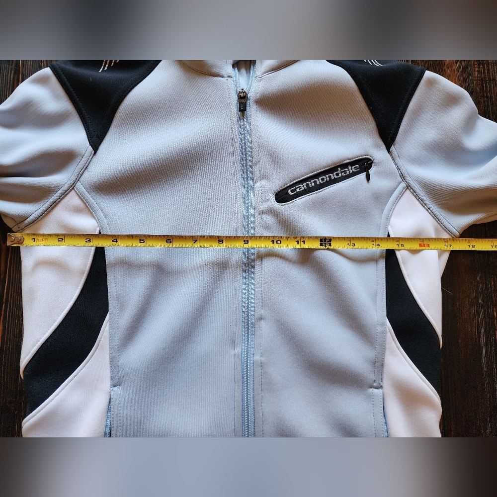 Cannondale Women's Cycling Jacket Full Zip Performance Fabric Light Blue Size S - Picture 14 of 15